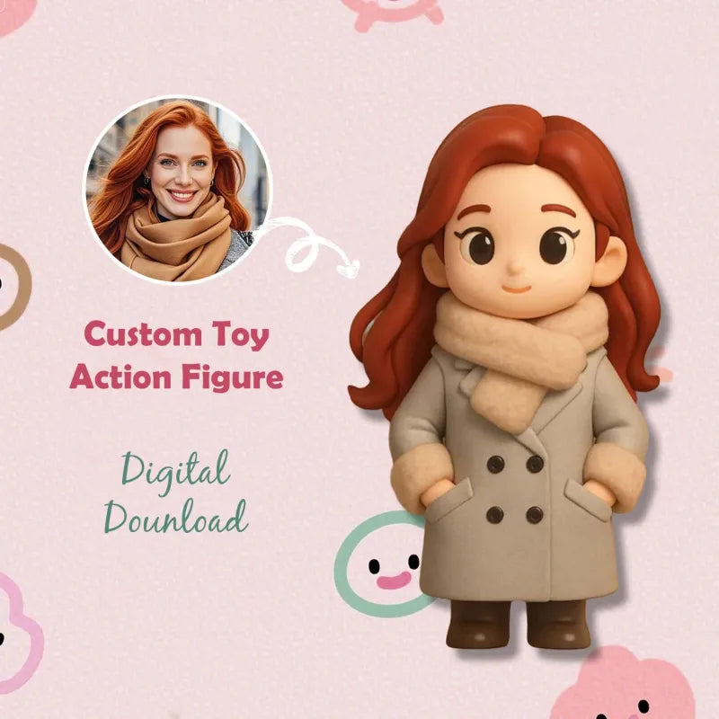 Custom Made 3D Mini Figure Office Desk Figurine Based on Your Picture Cute and Professional Style