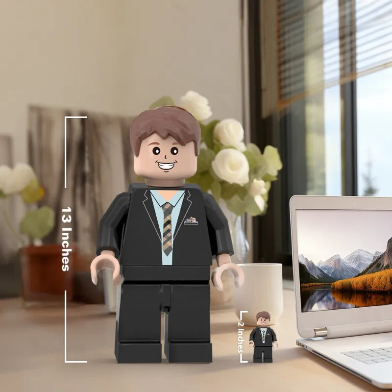 3D Print Custom Giant Minifigs Personalized Photo Giant Minifigs Turn Your Photo into Minifigs