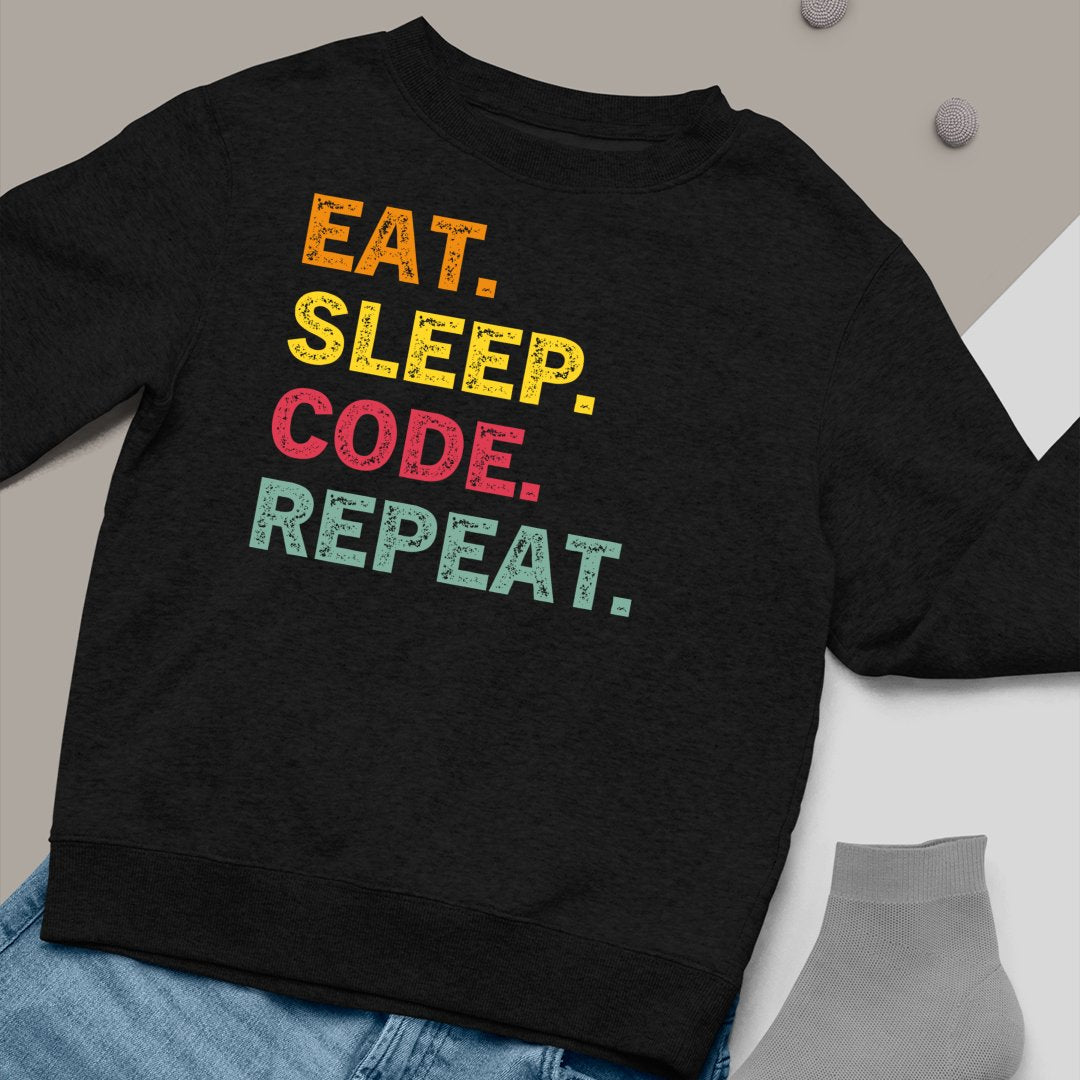 Bluza Unisex Eat Sleep Code Repeat