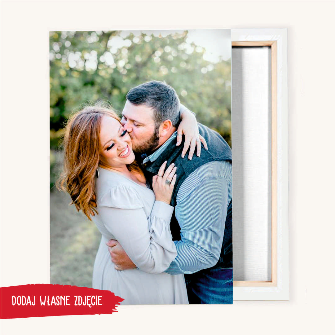 Druk na płótnie -Para fotoobraz