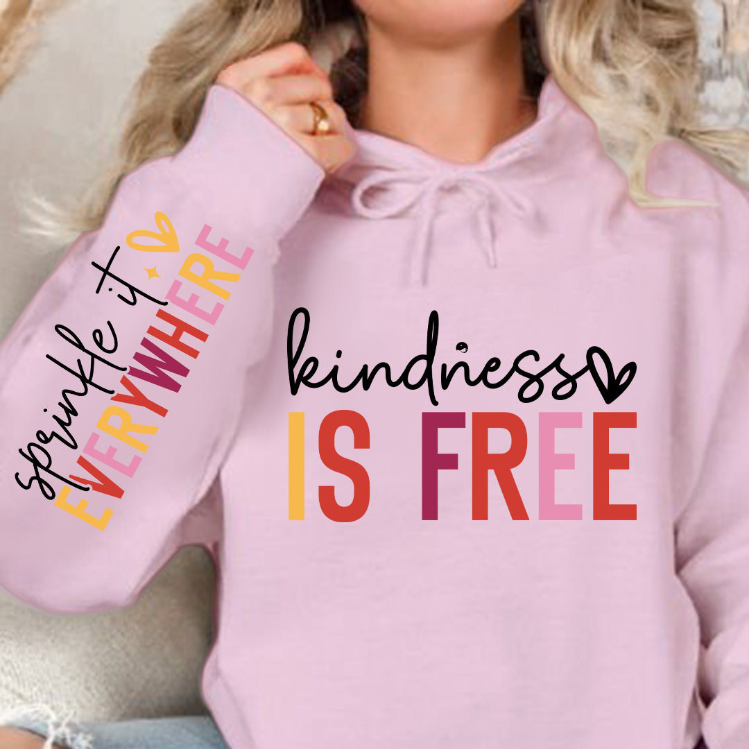 Bluza z kapturem Kindness is free