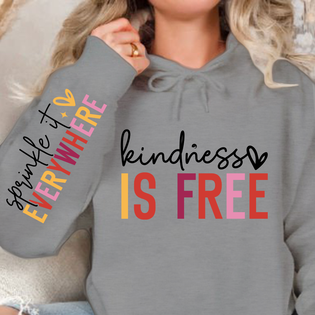 Bluza z kapturem Kindness is free