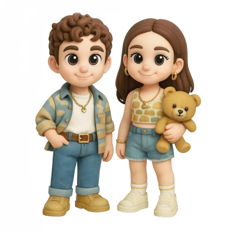 Custom Cute 3D Mini Figure Hot Air Balloon Night Light Room Desk Figurine Based on Your Picture Birthday Gift Christmas Gift