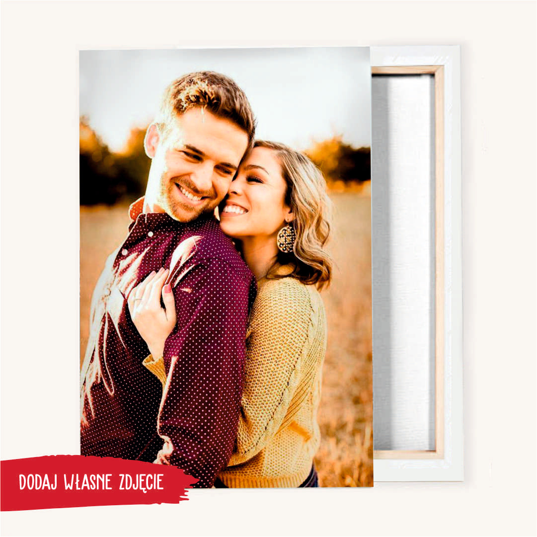 Druk na płótnie -Para fotoobraz