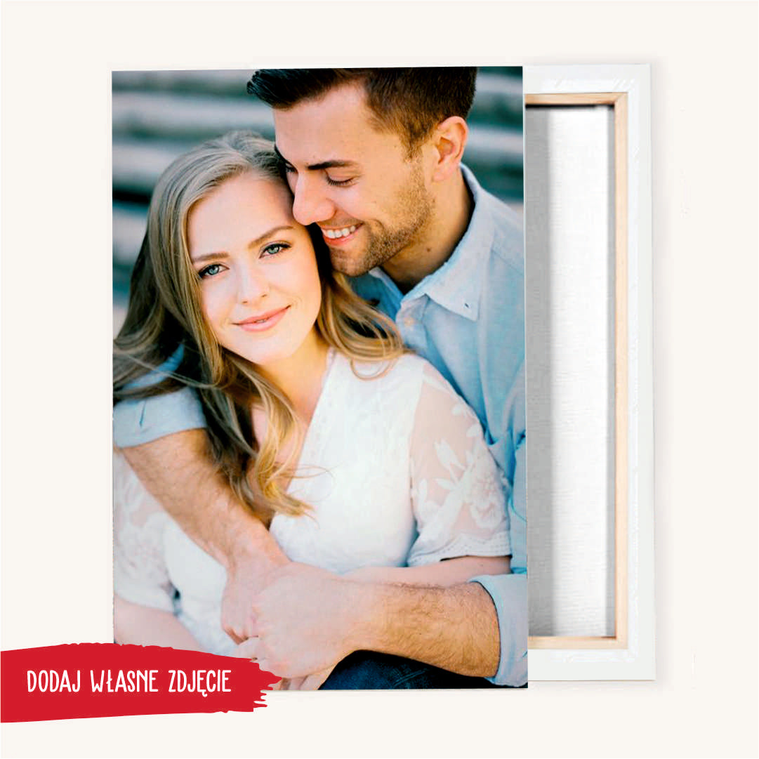 Wspólne zdjęcie - druk na płótnie -  prezent ukochanej osobie