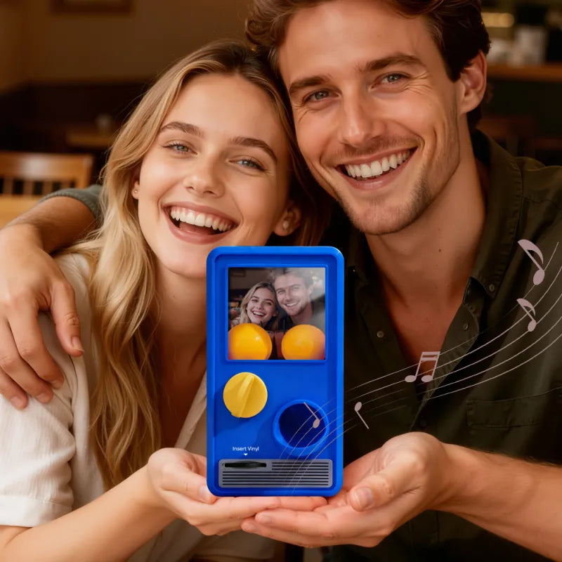 Personalized Music and Photo Music Gachapon Machine Custom Song Mini Record Box Anniversary Gift Christmas Gifts