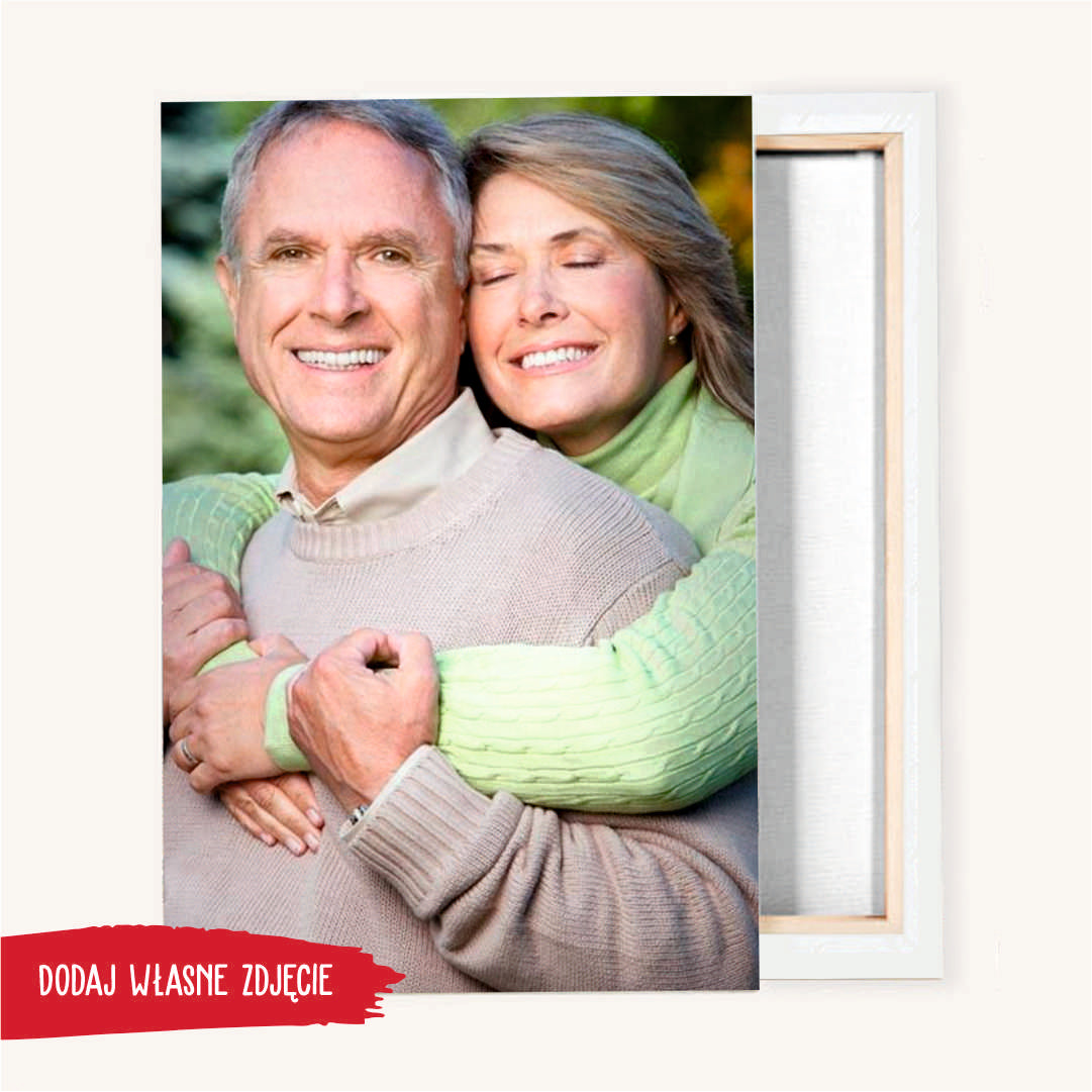 Druk na płótnie -Para fotoobraz