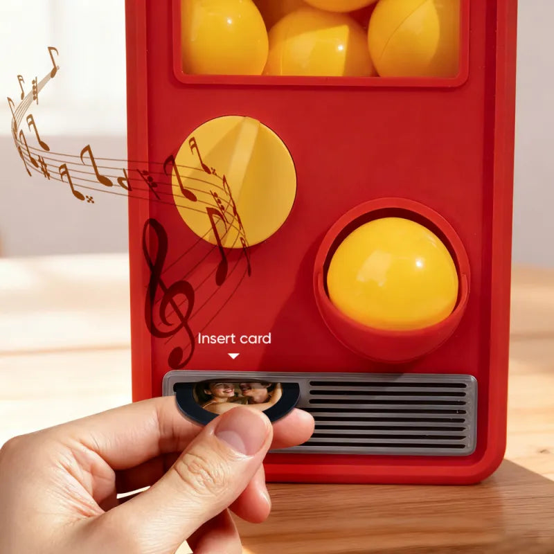 Personalized Music and Photo Music Gachapon Machine Custom Song Mini Record Box Anniversary Gift Christmas Gifts