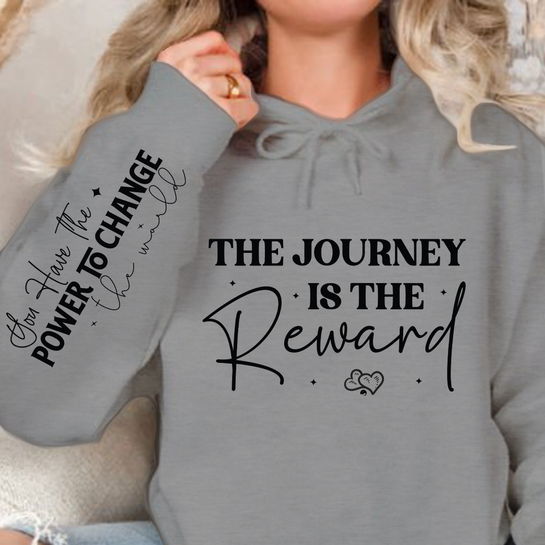 Bluza z kapturem The journey is the reward