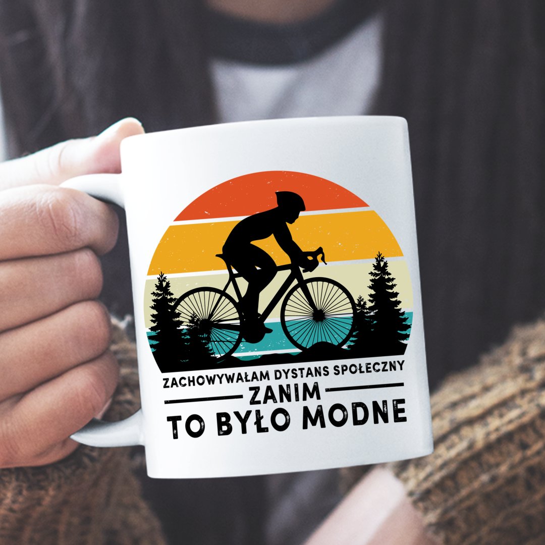 Gadzety Do Rowerów Kubek Zachowywałam Dystans Społeczny, Zanim To Było Modne.