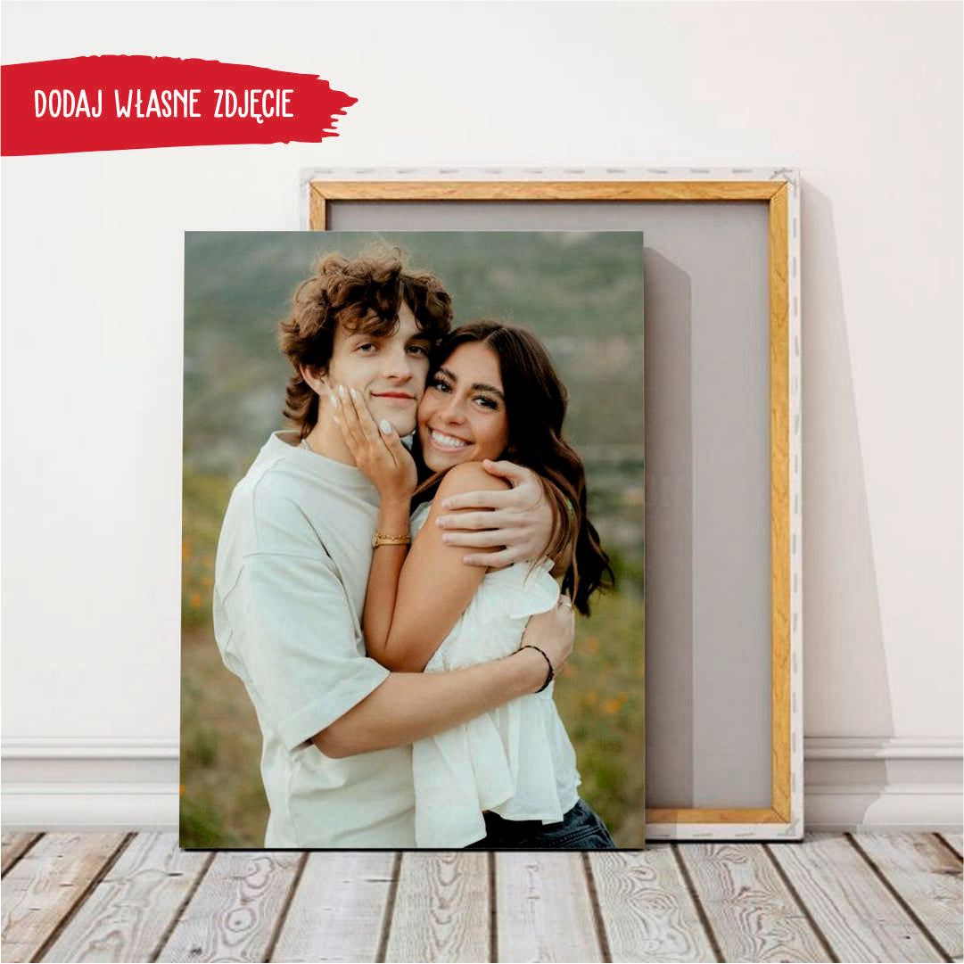 Druk na płótnie -Para fotoobraz