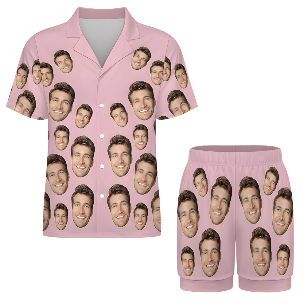 Personalizowana piżama z krótkim rękawem na Walentynki dla ukochanej osoby