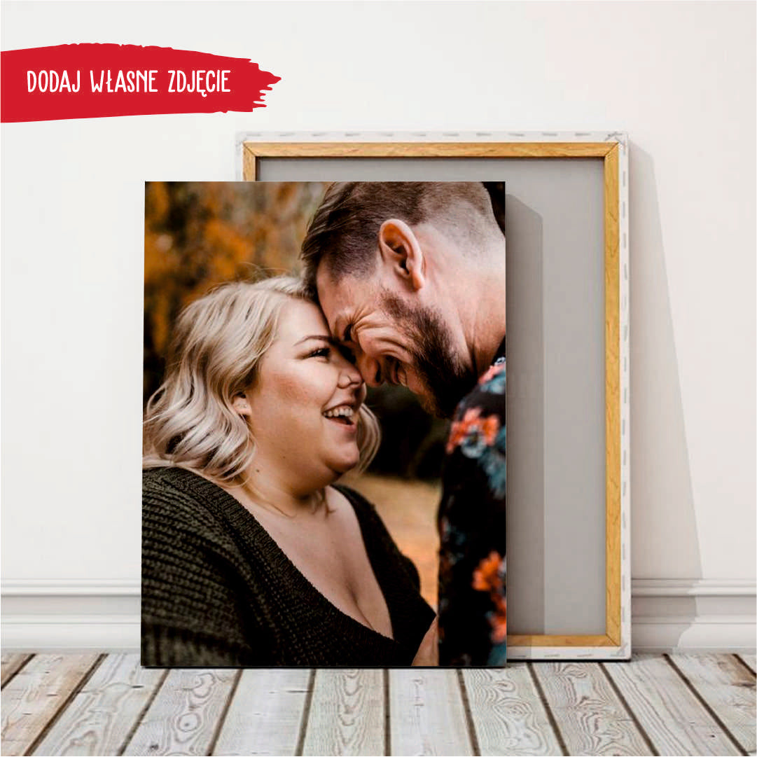 Druk na płótnie -Para fotoobraz