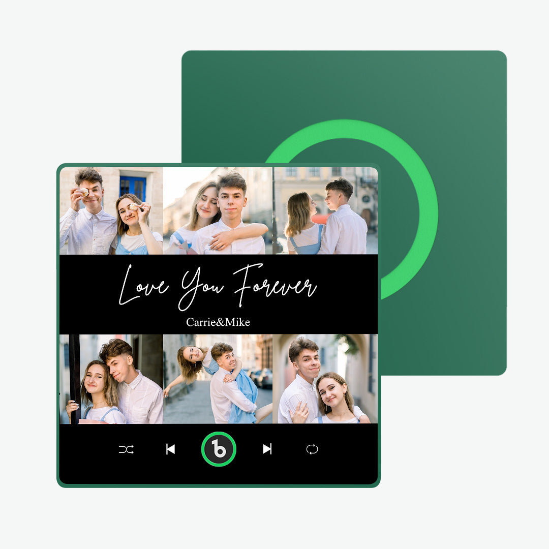 FridgeBeats Framed Custom Photos Text Music Fridge Magnet Special for Valentine's Day New 4.0 Upgrade Colorful Frame Album Sticker