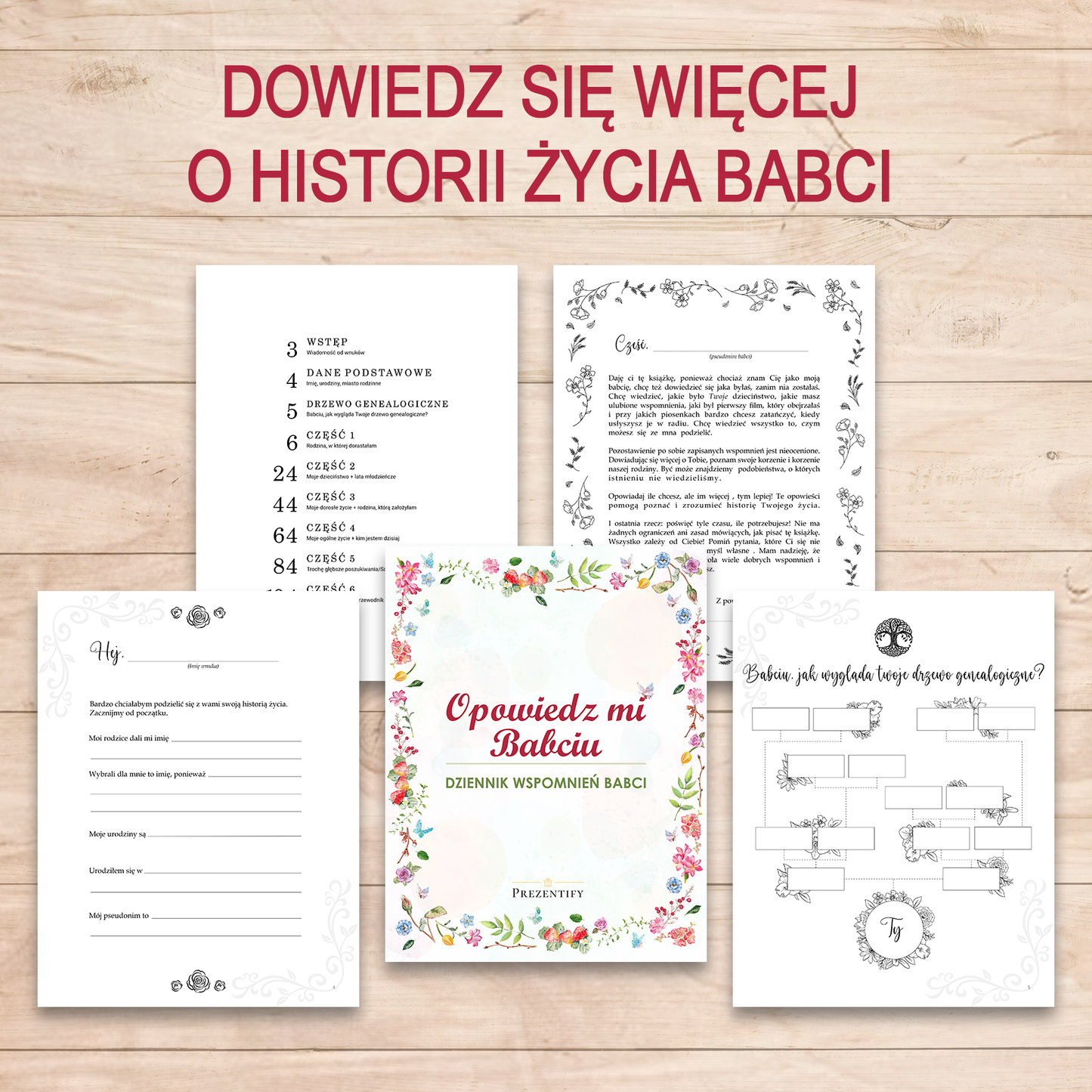 Dziennik wspomnień babci do wydrukowania