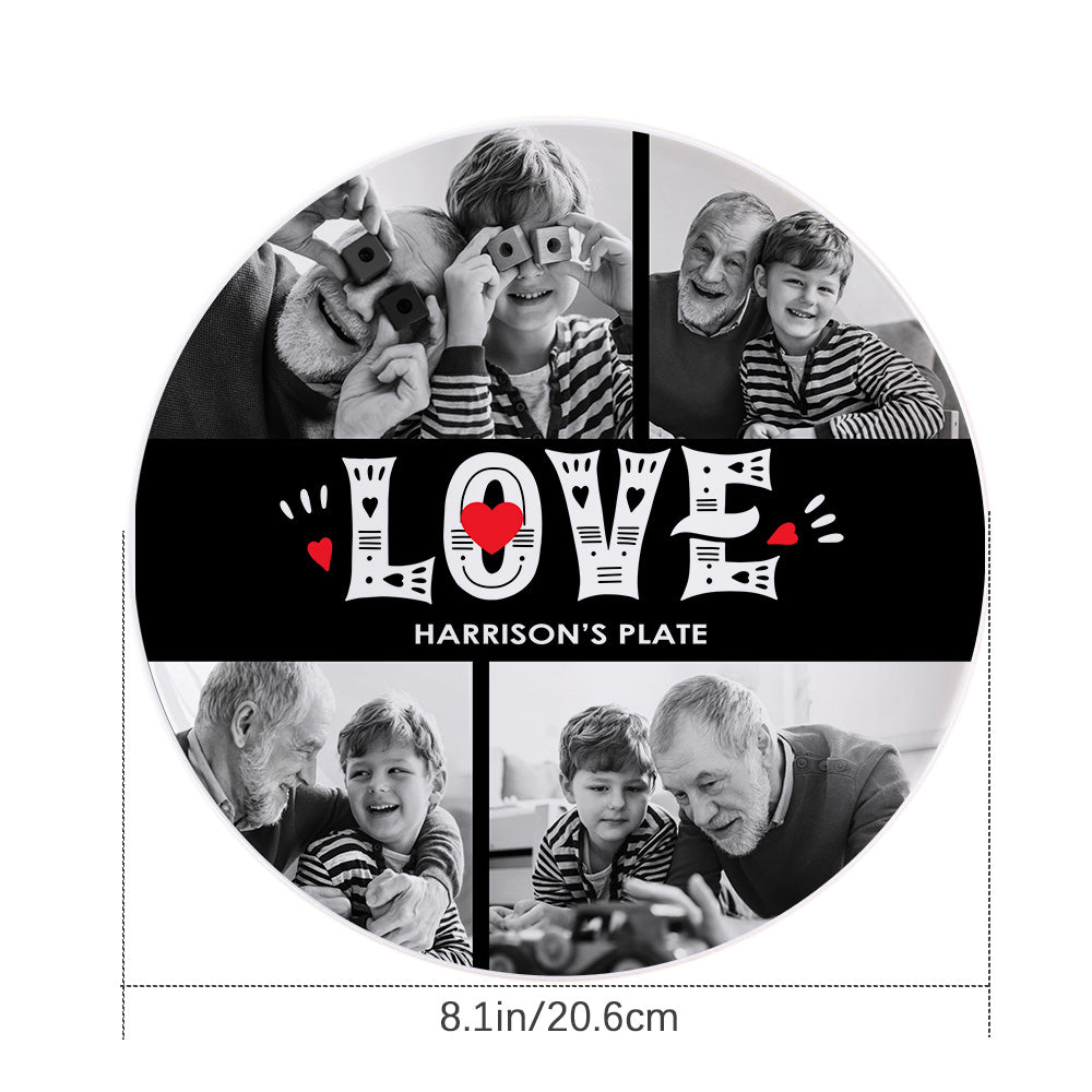 Talerz dekoracyjny na Dzień Babci i Dziadka - prezent dla dziadków