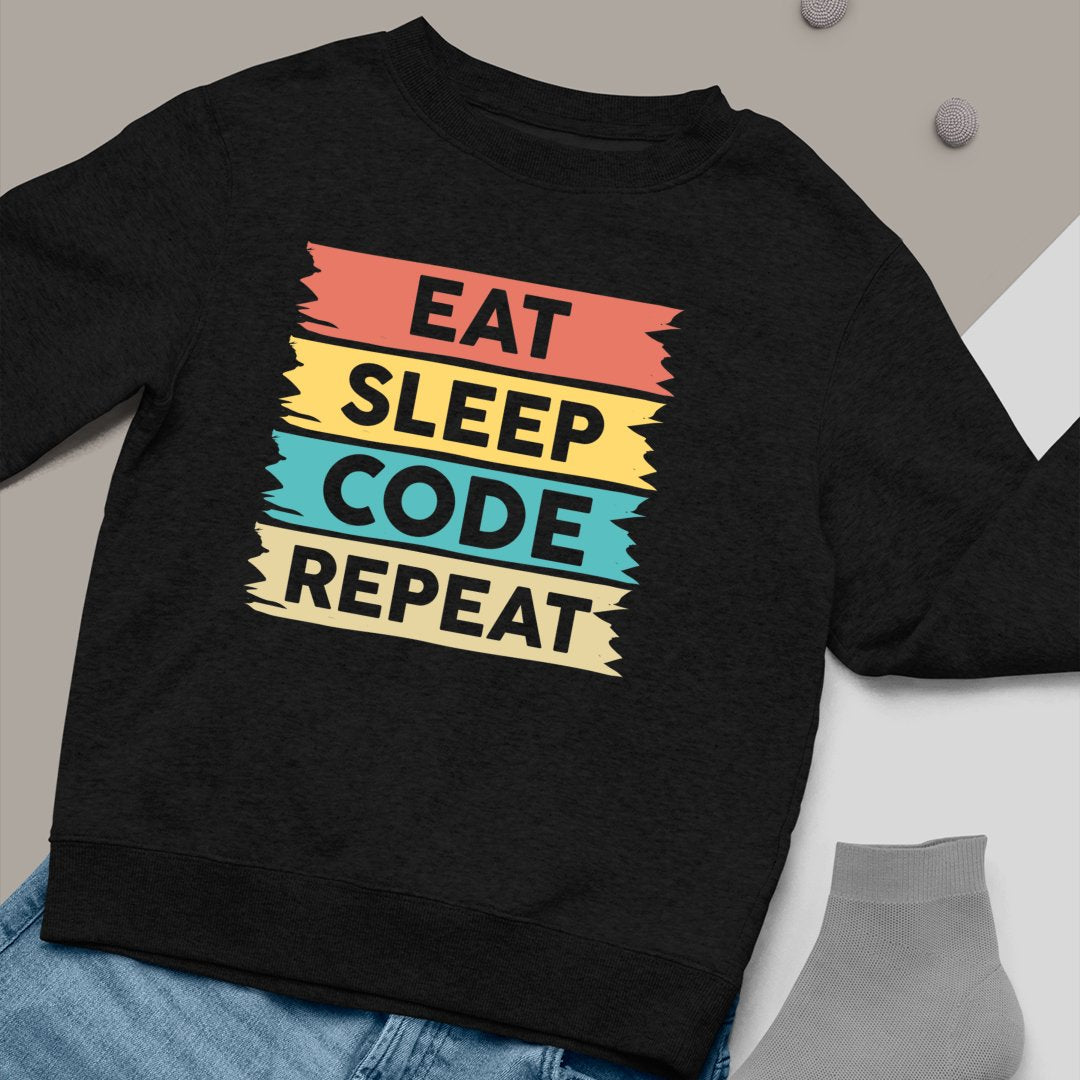 Bluza Unisex Eat Sleep Code Repeat