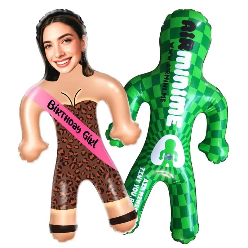 Nadmuchiwana figurka z podobizną na urodziny dla niej, prezent na imprezę