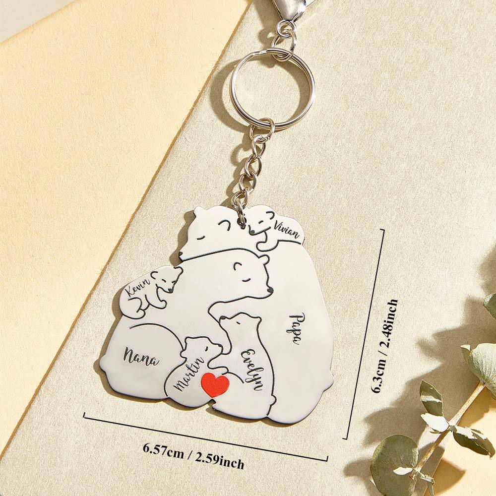 Personalizowany brelok z grawerem dla taty i mamy na prezent rodzinny
