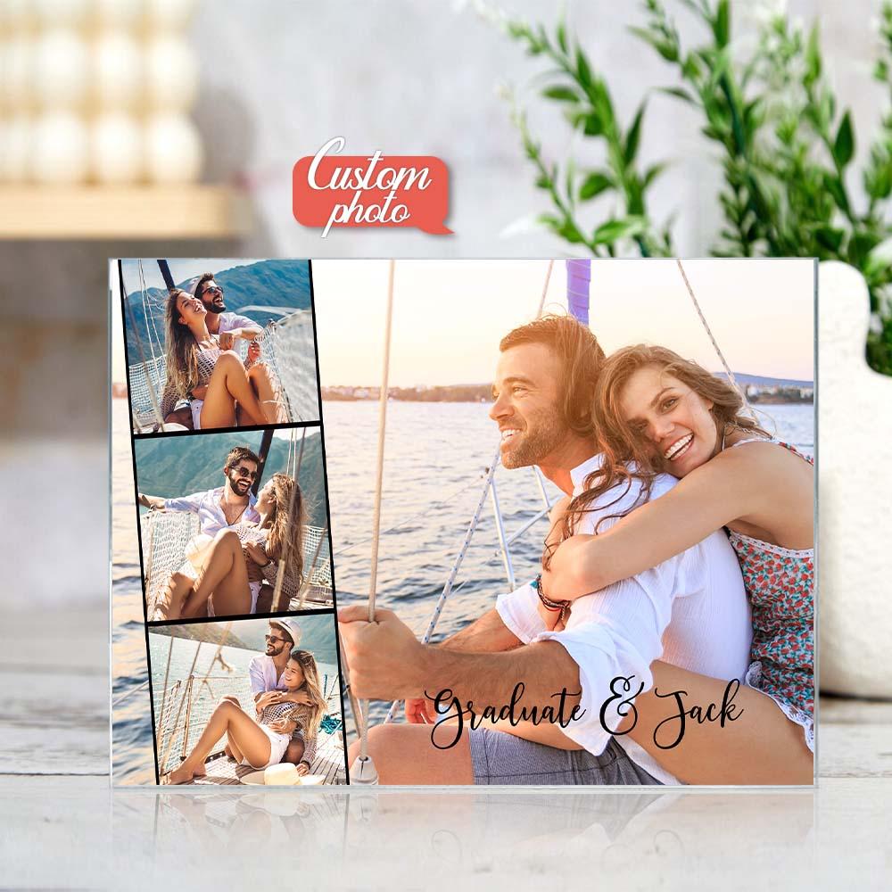 Personalizowana tablica ze zdjęciami i imieniem, prezent do domu na urodziny