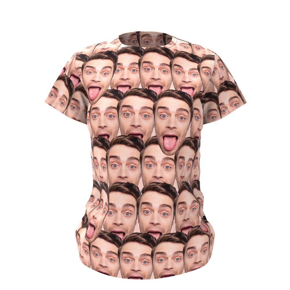 Personalizowana koszulka z nadrukiem twarzy, idealna na prezent dla niego lub niej