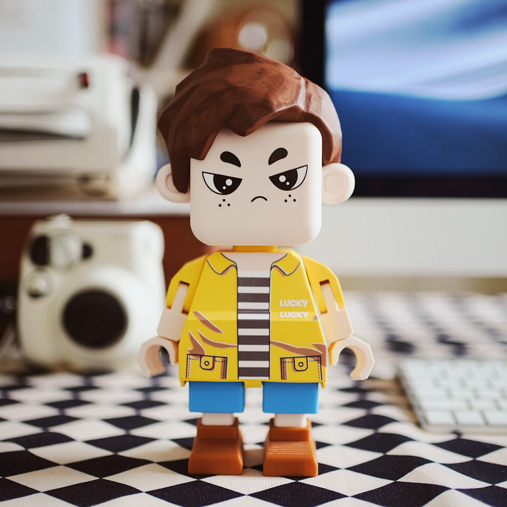 Fully Customizable Cute Giant Minifigs Personalized Full-Body Brick Figure Gift for Him