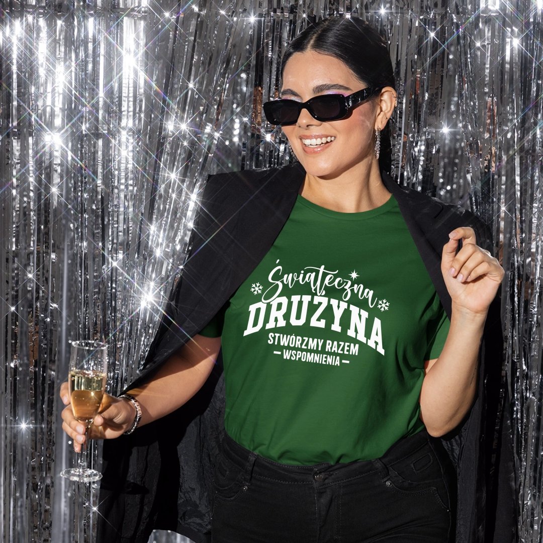 Koszulka Świąteczna Drużyna. Stwórzmy Razem Wspomnienia