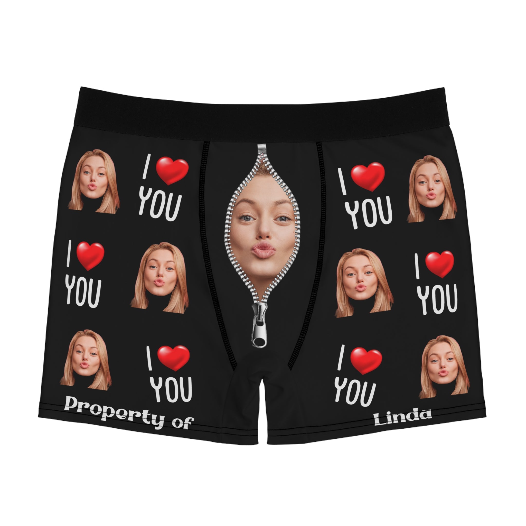 Bokserki Meskie Ze Zdjeciem Dziewczyny I love you