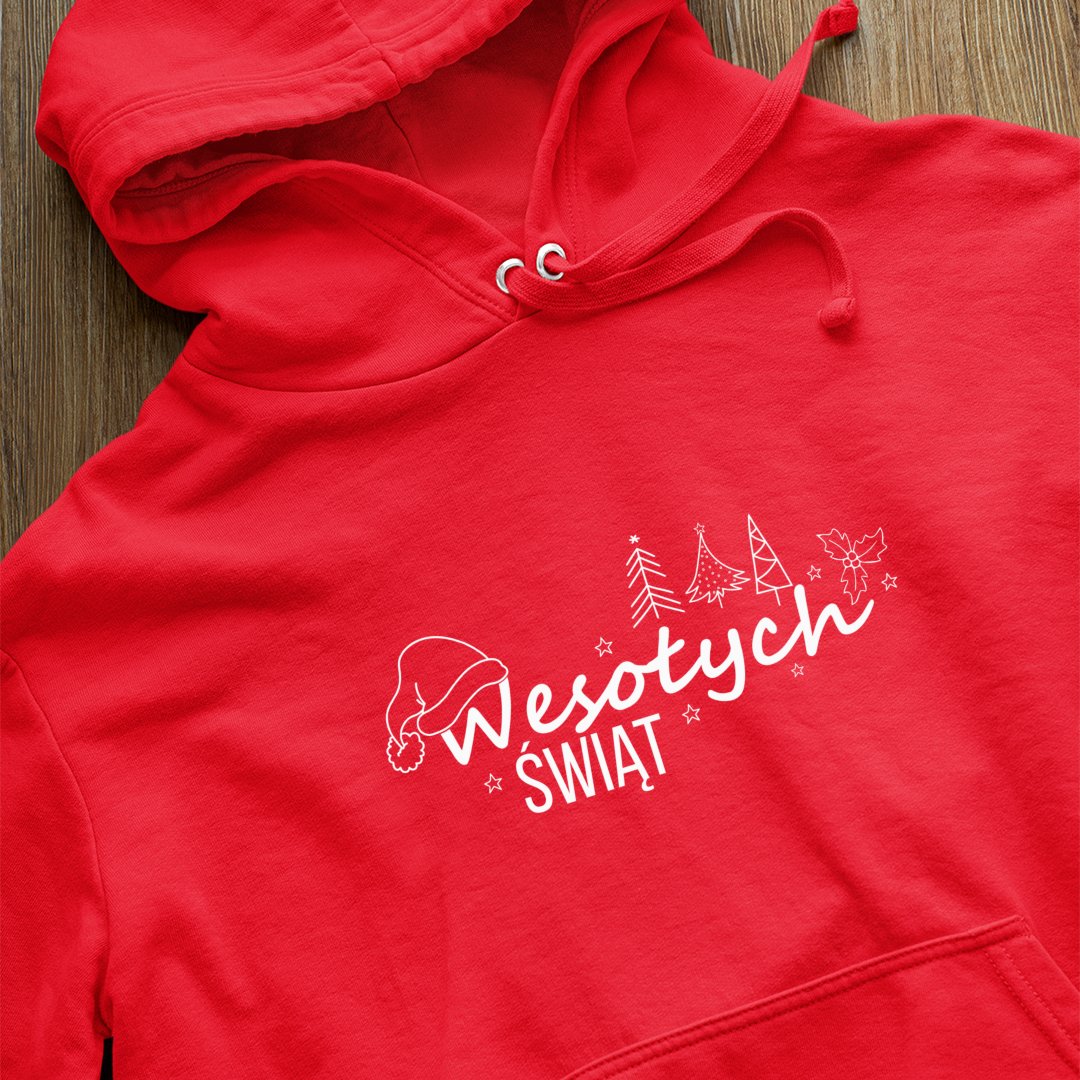 Bluza z kapturem Wesołych Świąt