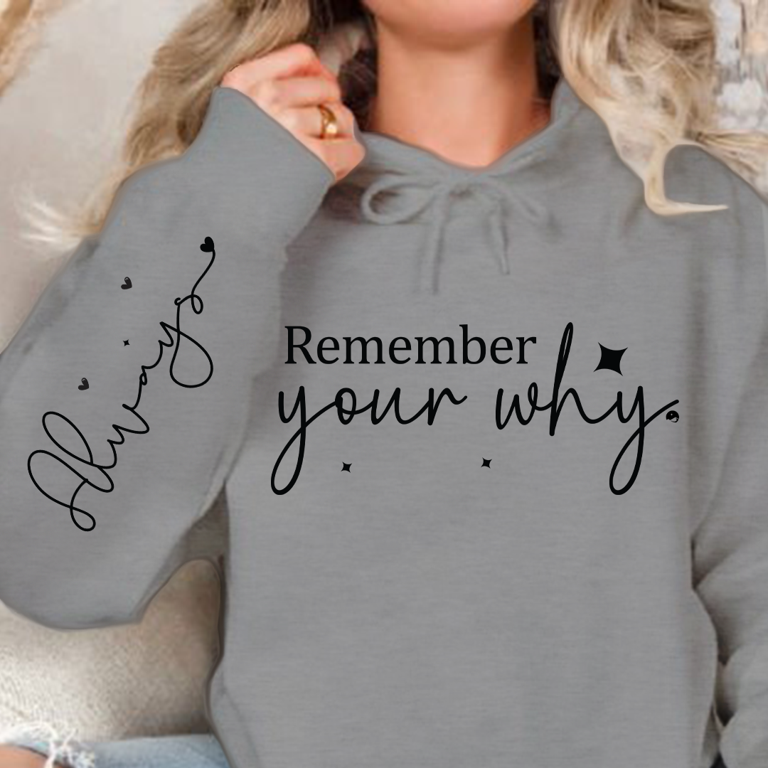 Bluza z kapturem Remember your why