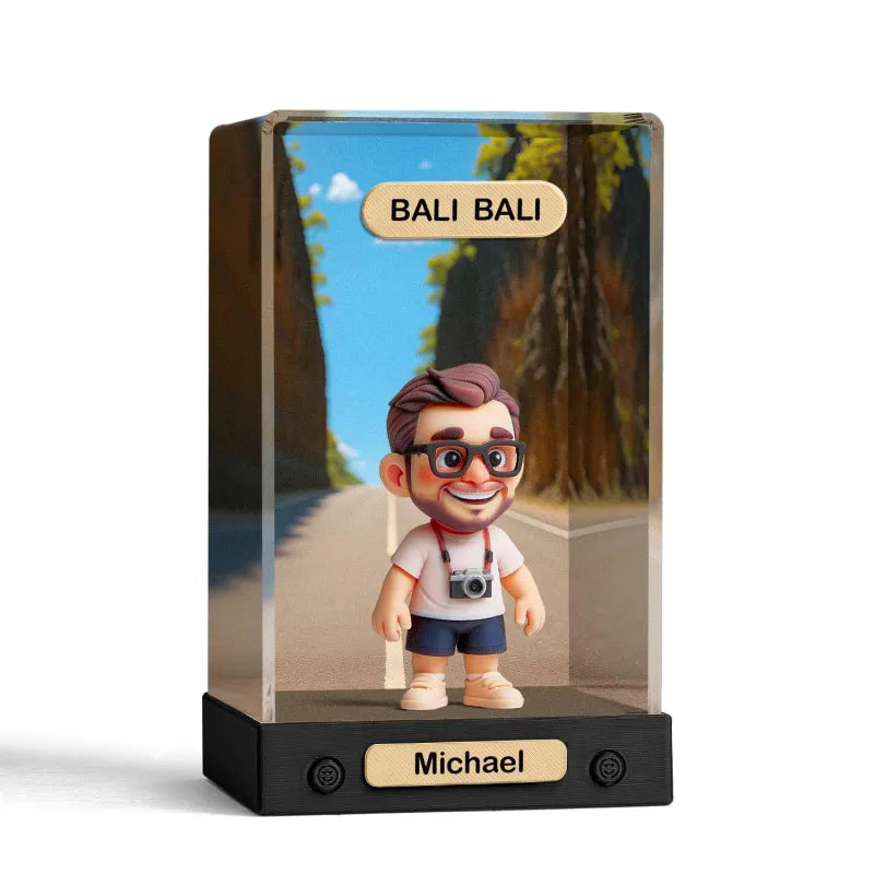 Personalizowana figurka 3D z Twojego zdjęcia w pudełku na prezent dla niej/niego