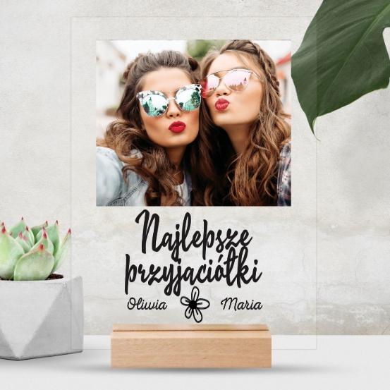 Pocztówka akrylowa Najlepsze przyjaciółki z własnym zdjęciem