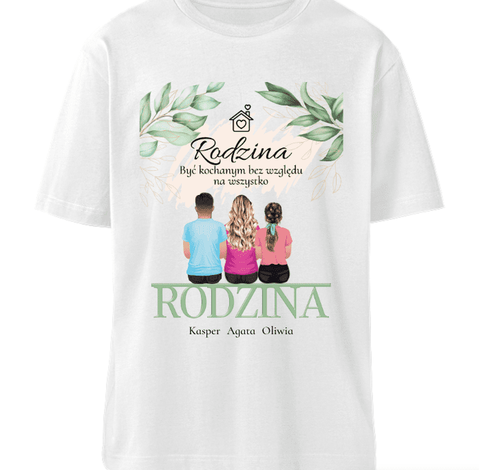 Koszulka z nadrukiem dla rodziny
