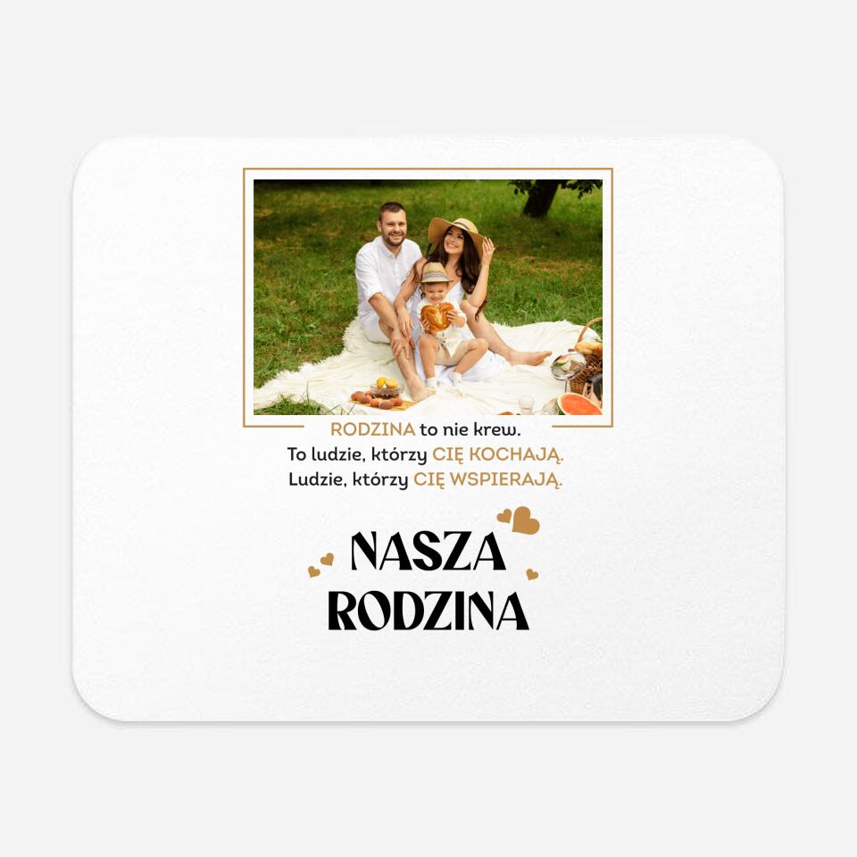 Podkładka pod mysz ze zdjęciem Twojej rodziny