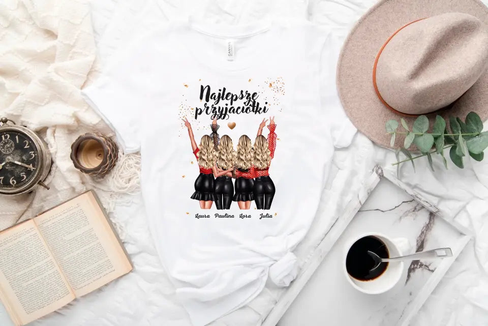 Pocztówka akrylowa z napisem "Najlepsze przyjaciółki"