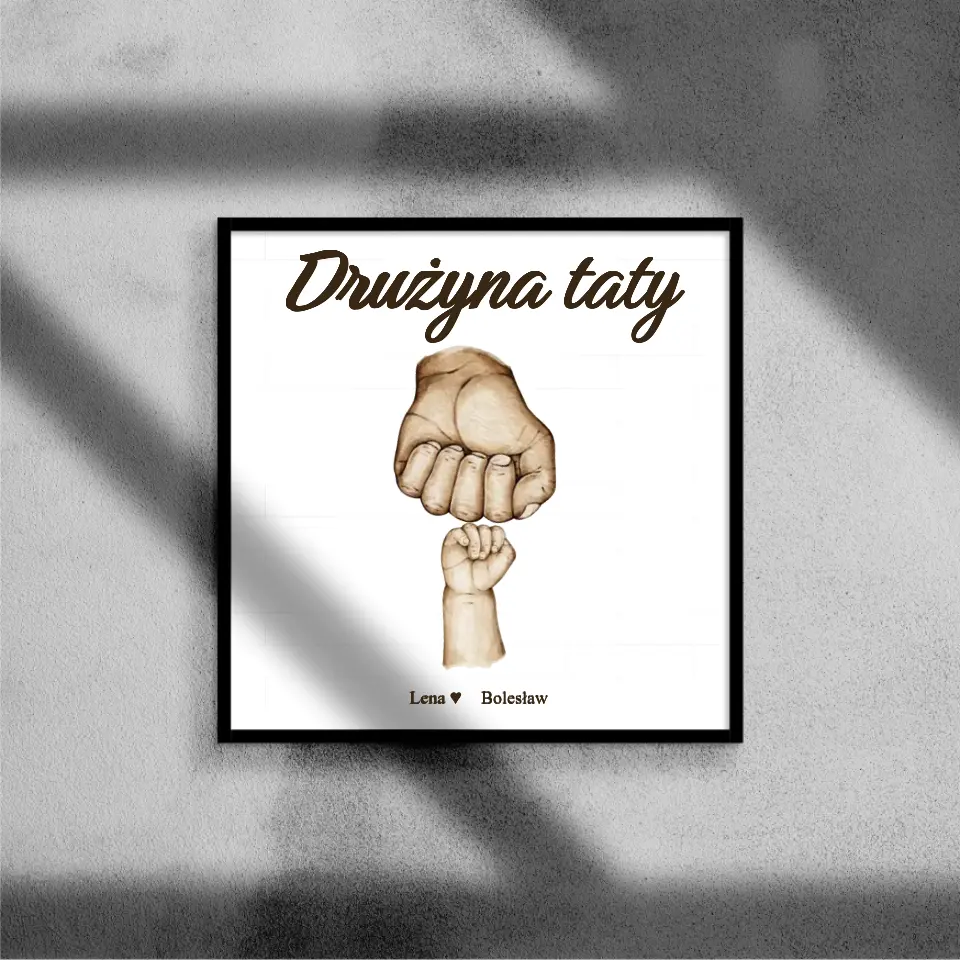 Szkło akrylowe - Drużyna taty
