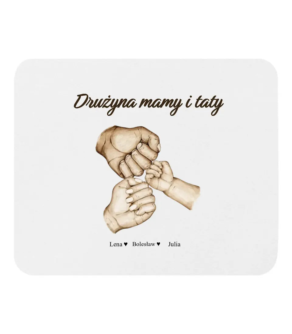 Szkło akrylowe - Drużyna mamy i taty