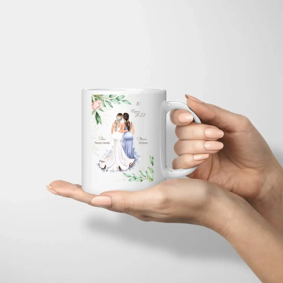 Panna młoda i druhna - kubek personalizowany
