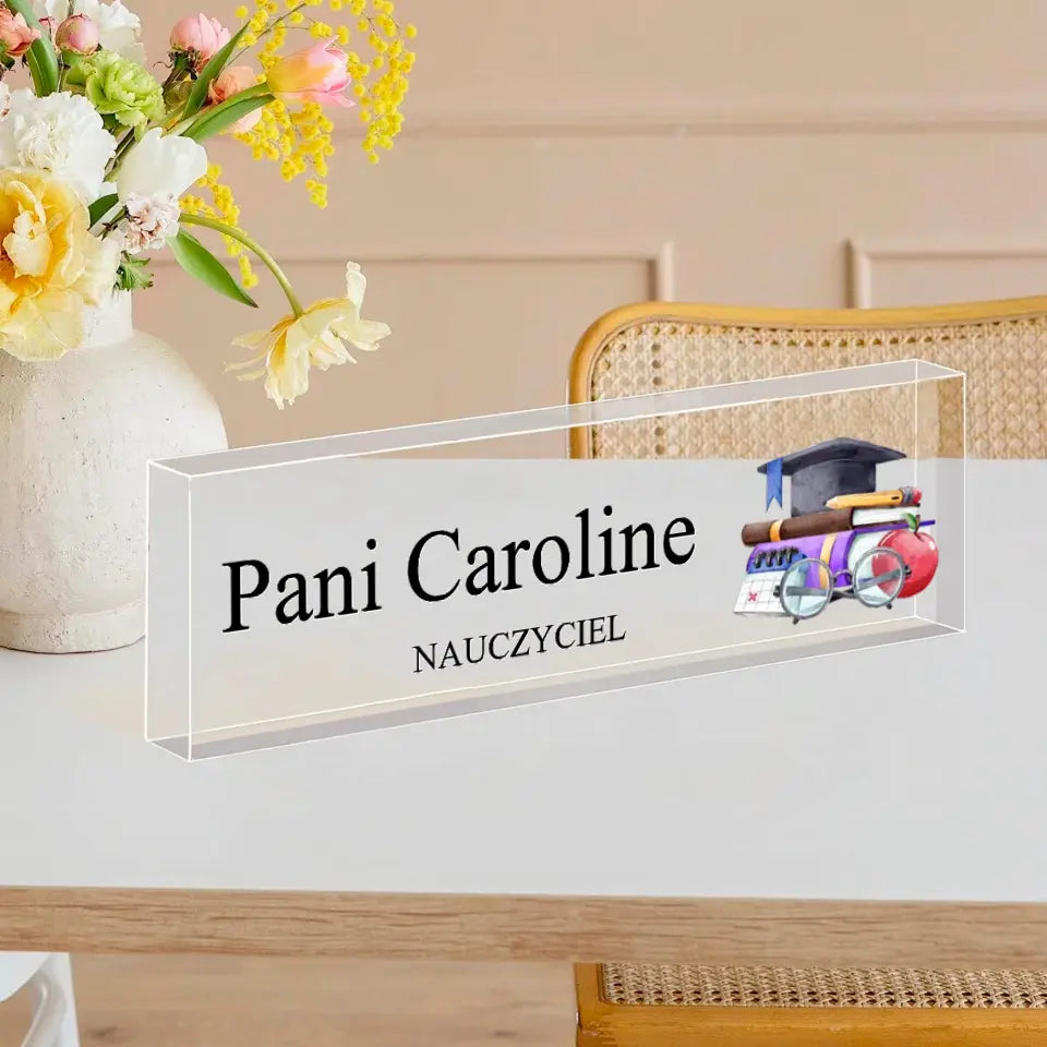 Akrylowa Tabliczka - Szkoła