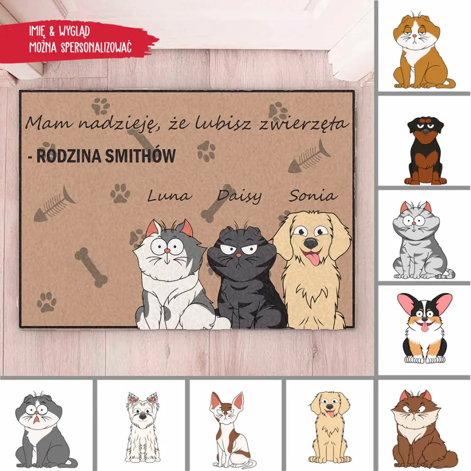 Mam nadzieję, że lubisz zwierzęta