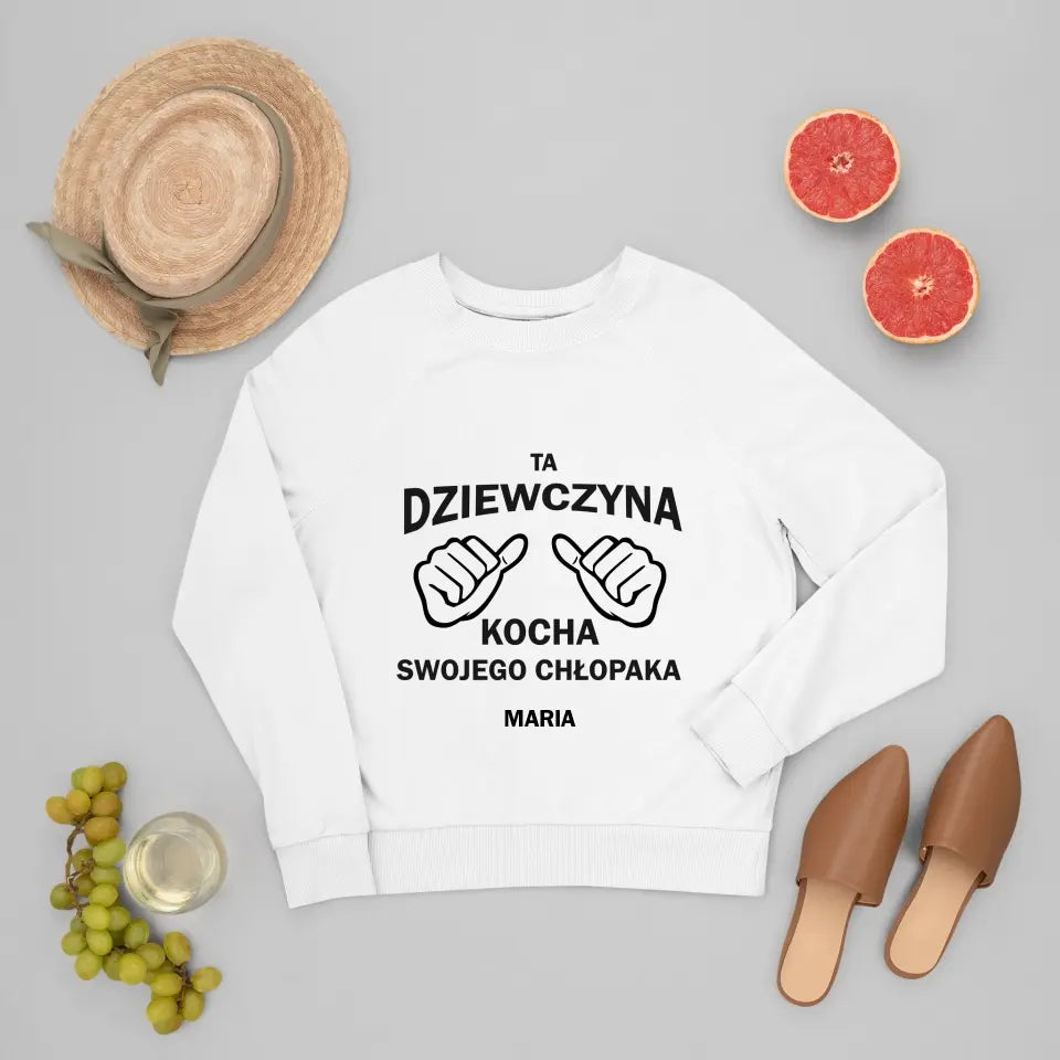 Ta dziewczyna kocha swojego chłopaka