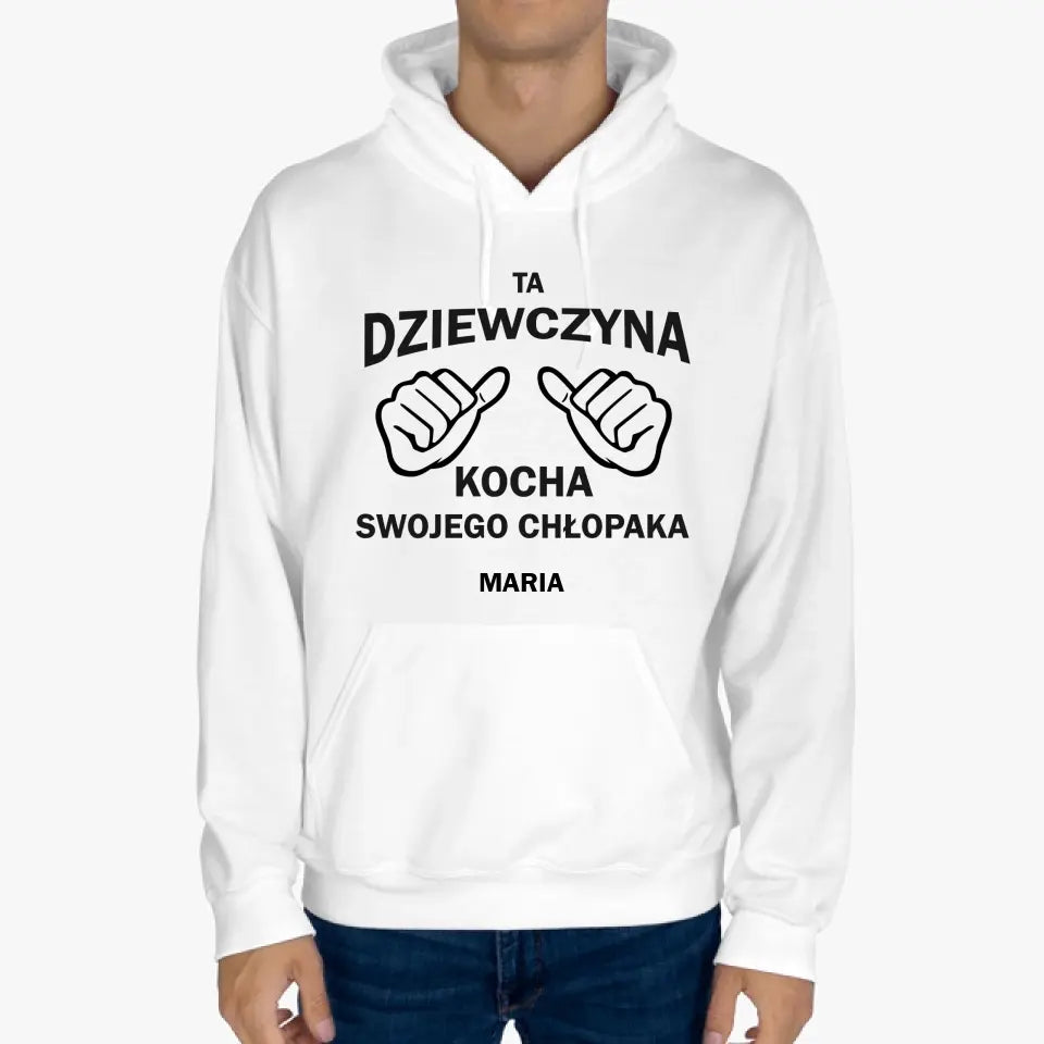 Ta dziewczyna kocha swojego chłopaka