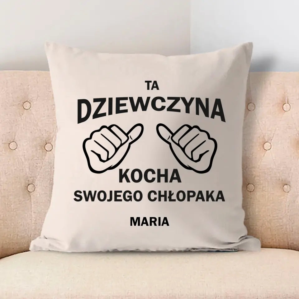 Ta dziewczyna kocha swojego chłopaka
