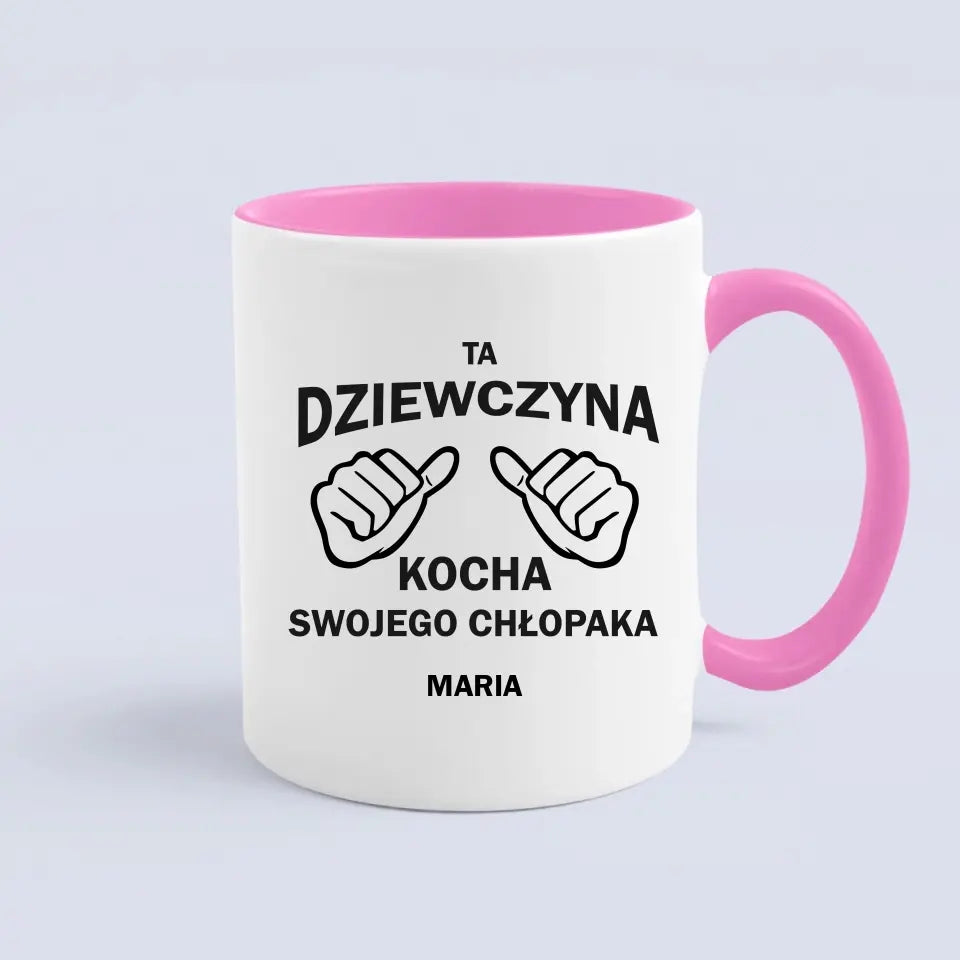 Ta dziewczyna kocha swojego chłopaka