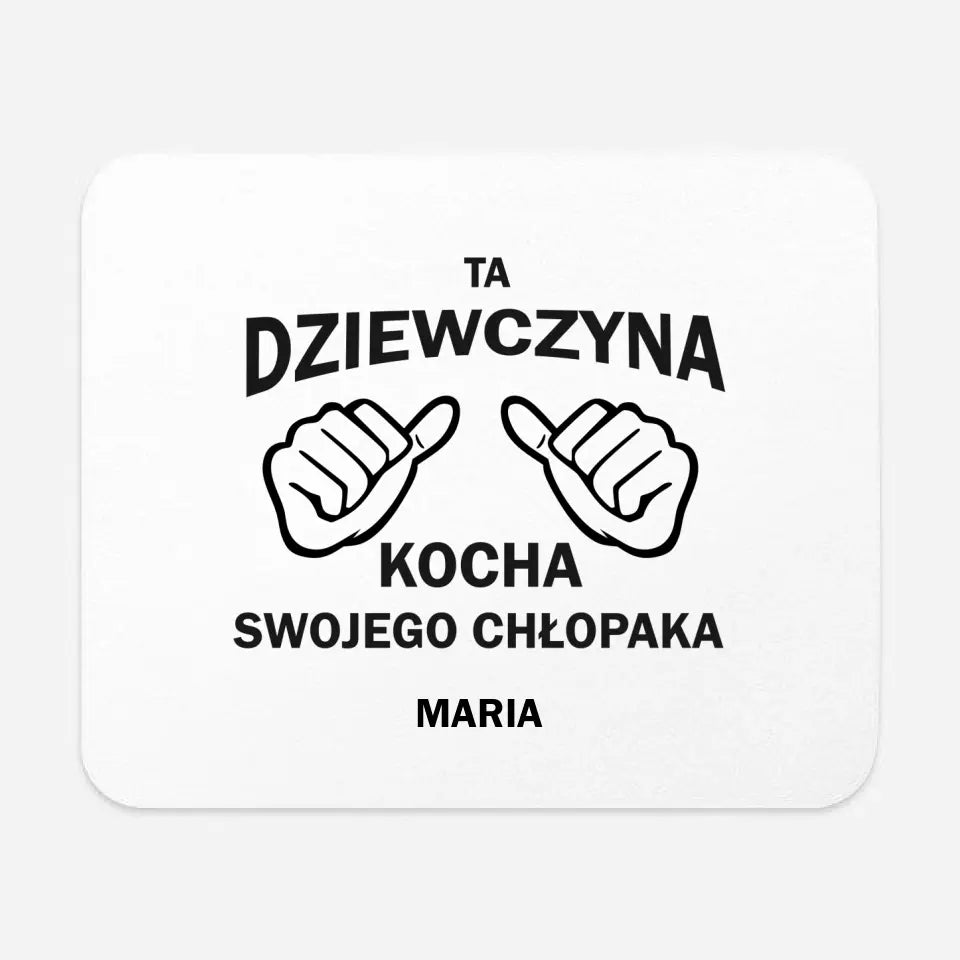 Ta dziewczyna kocha swojego chłopaka