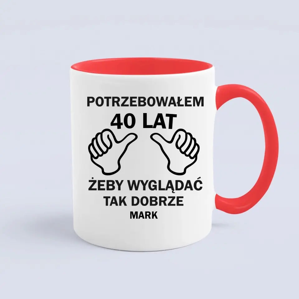 Potrzebowałem 40 lat, żeby tak dobrze wyglądać.