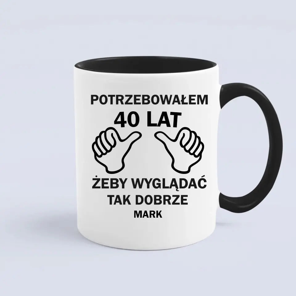 Potrzebowałem 40 lat, żeby tak dobrze wyglądać.