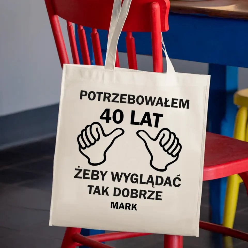Potrzebowałem 40 lat, żeby tak dobrze wyglądać.