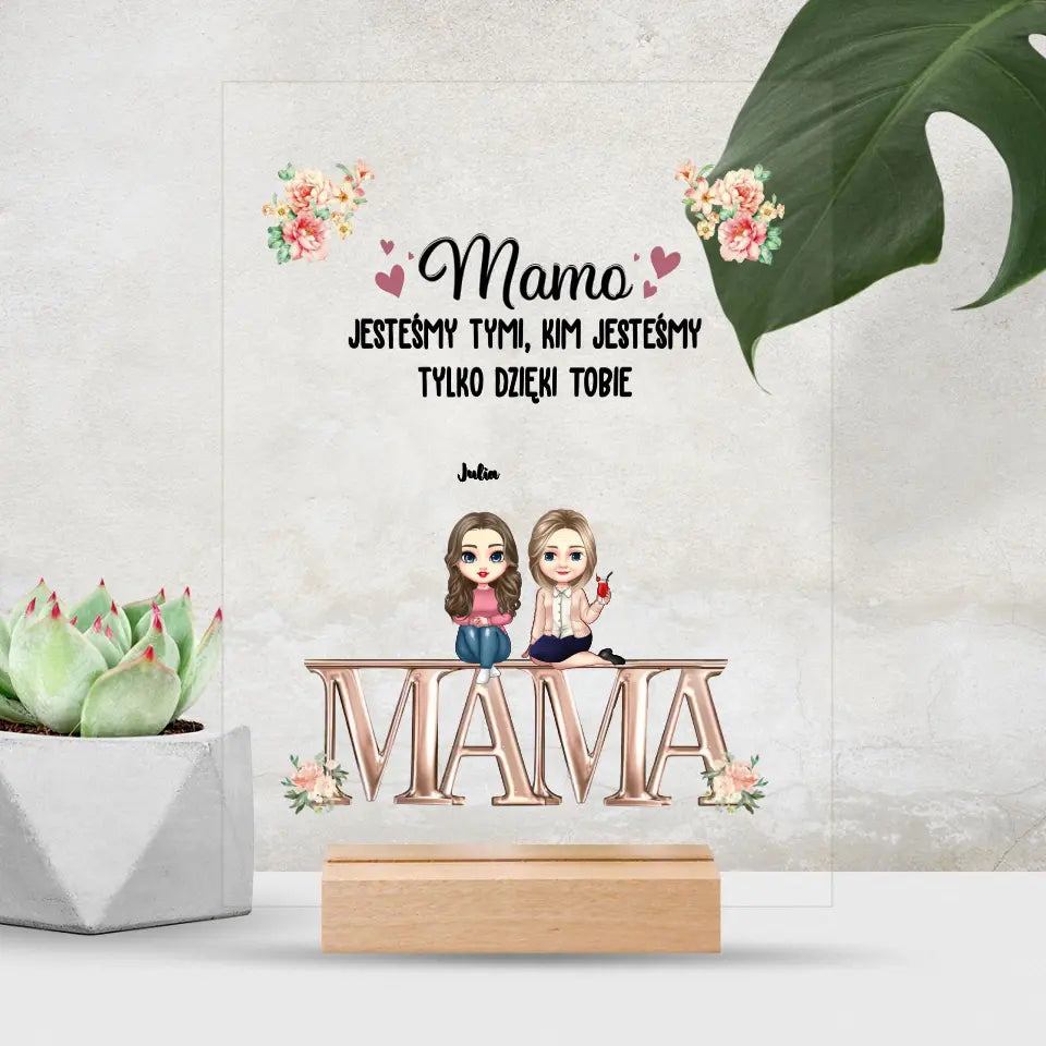 Szkło akrylowe "Mama"