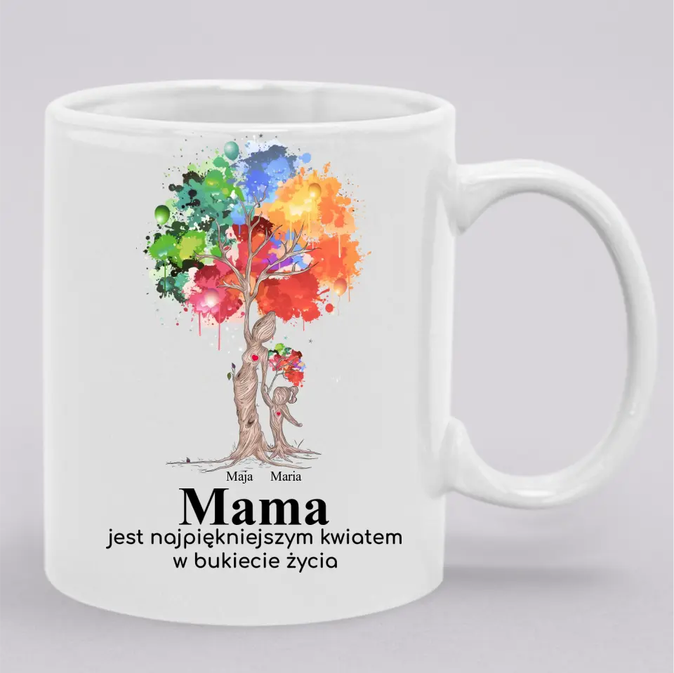 Mama jest najpiękniejszym kwiatem w bukiecie życia